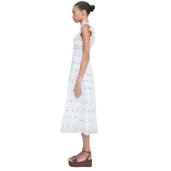 NEW Hill House Ellie Nap Dress. White Trailing Fern. M. NWT - Picture 4 of 7